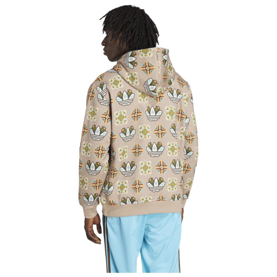 Adidas Ανδρικό φούτερ Tile Allover Print Loose Hoodie